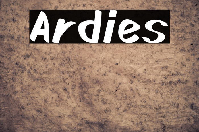 Ardies Font examples