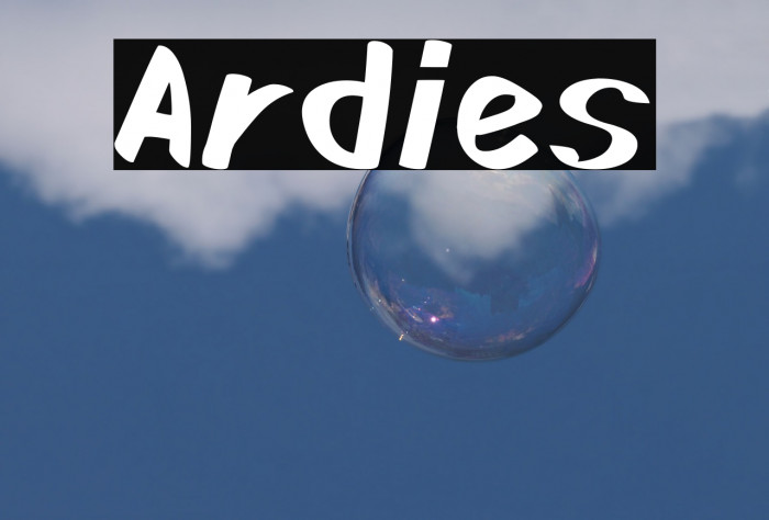 Ardies Font examples