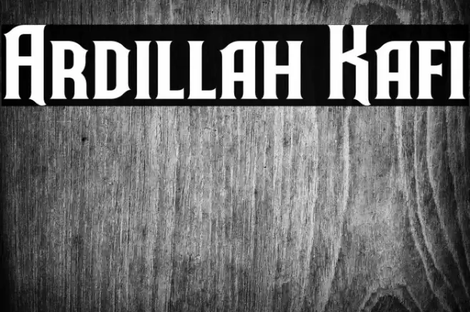 Ardillah Kafi Font examples