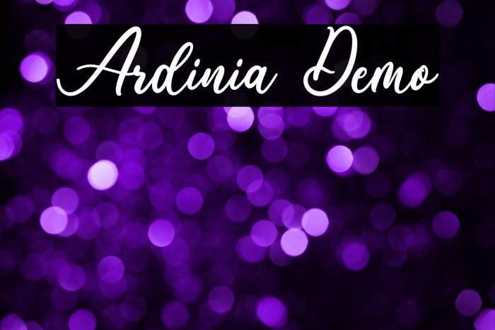 Ardinia Demo Example 1