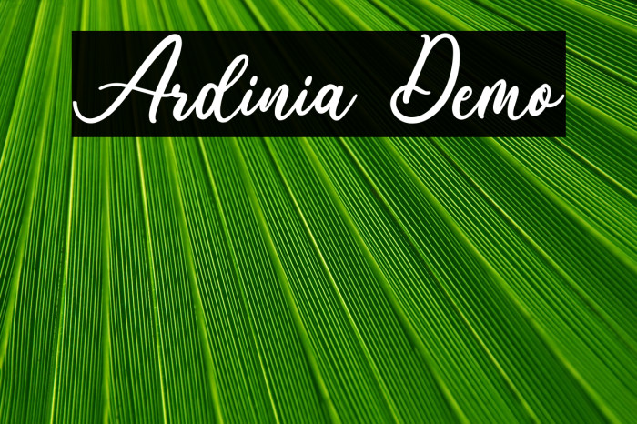 Ardinia Demo Example 2