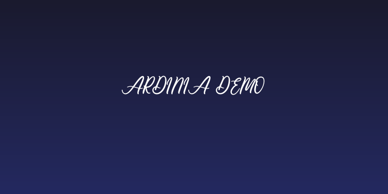 Ardinia Demo Social Header