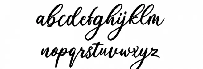 Ardinia Demo Schriftart Kleinbuchstaben
