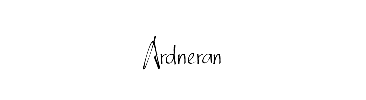 Ardneran  Frei Schriftart Herunterladen