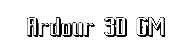 Ardour 3D GM Font