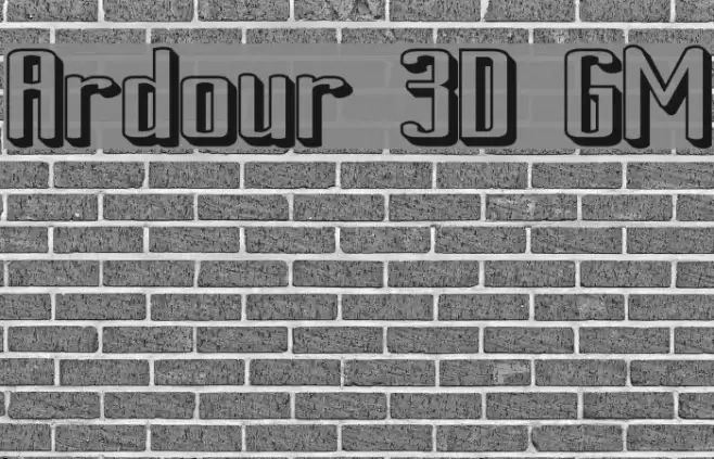 Ardour 3D GM Font examples