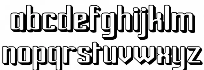 Ardour 3D GM Font Litere mici