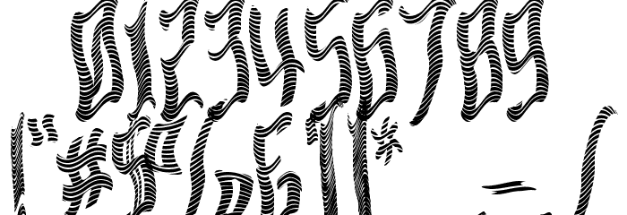 Ardour Waved Font OTHER CHARS