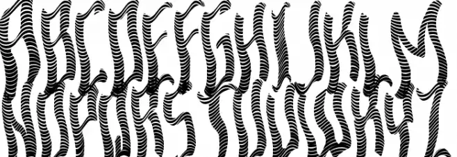 Ardour Waved Шрифта ВЕРХНИЙ