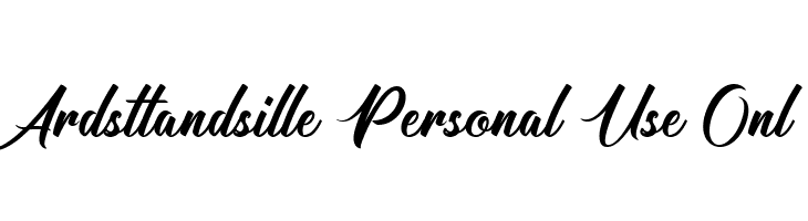 Ardsttandsille Personal Use Onl  免费字体下载