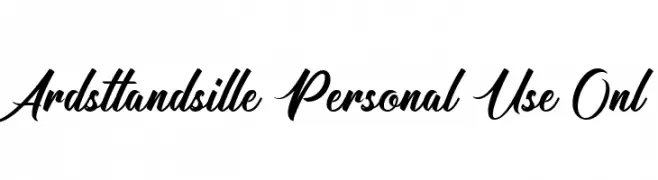 Ardsttandsille Personal Use Onl  नि: शुल्क फ़ॉन्ट्स डाउनलोड