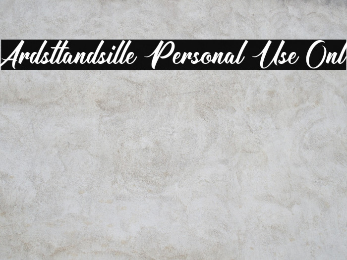 Ardsttandsille Personal Use Onl Fuentes examples