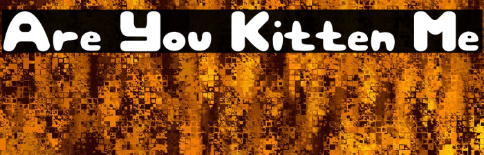 Are You Kitten Me Font examples
