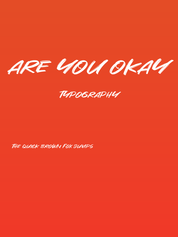 Are You Okay Poster