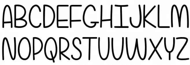 AreYouFreakinSerious フォント 大文字