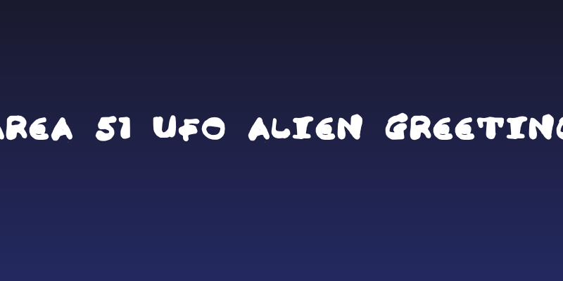 Area 51 UFO Alien Greeting Social Header
