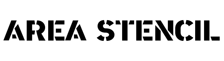 Area Stencil  Frei Schriftart Herunterladen