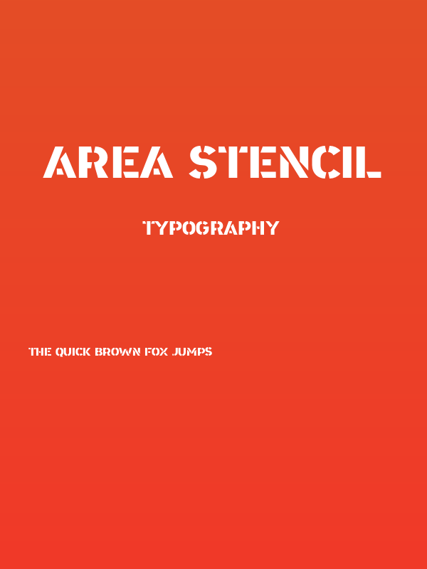 Area Stencil Poster