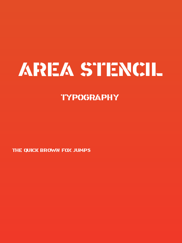 Area Stencil Poster