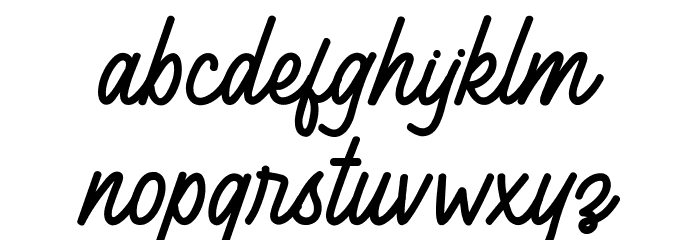 Arealand Font LOWERCASE