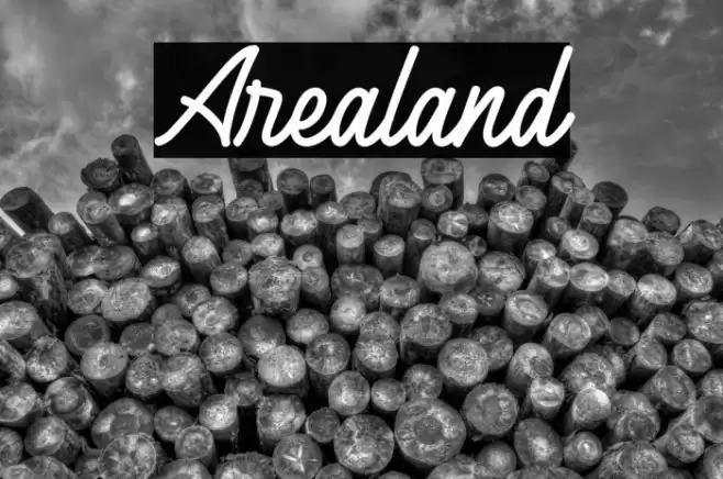 Arealand Font examples