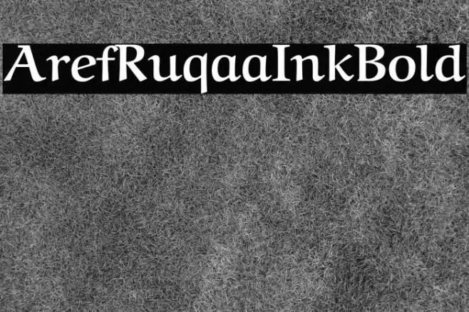 Aref Ruqaa Ink Bold Example 1