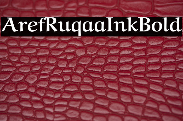 Aref Ruqaa Ink Bold Example 2