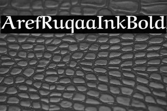 Aref Ruqaa Ink Bold Example 2