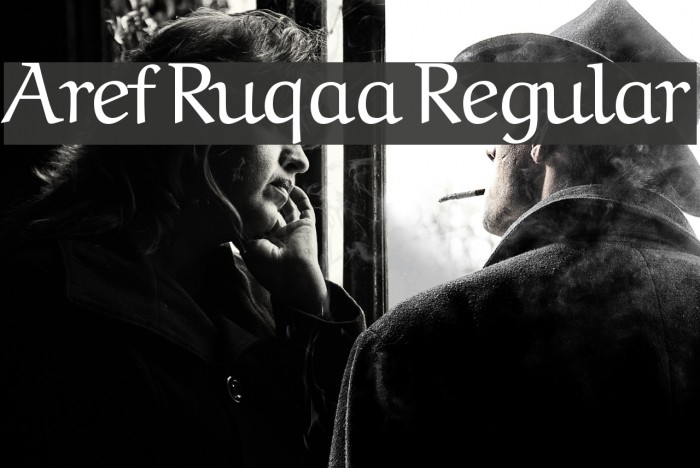 Aref Ruqaa Regular Fonte examples