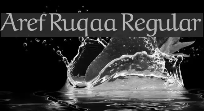 Aref Ruqaa Regular Example 2