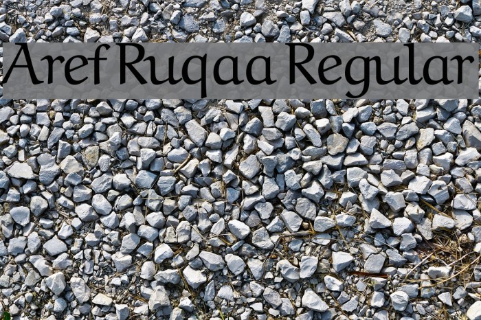 Aref Ruqaa Regular Fonte examples