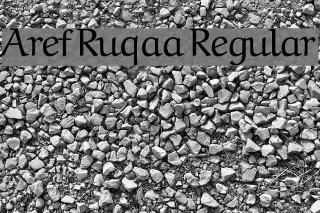 Aref Ruqaa Regular Example 3