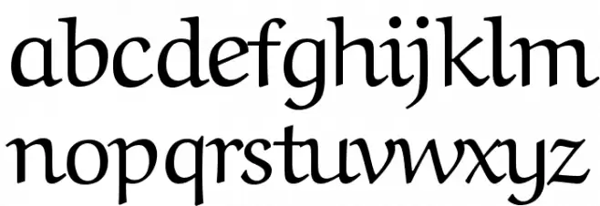 Aref Ruqaa Regular Font LOWERCASE