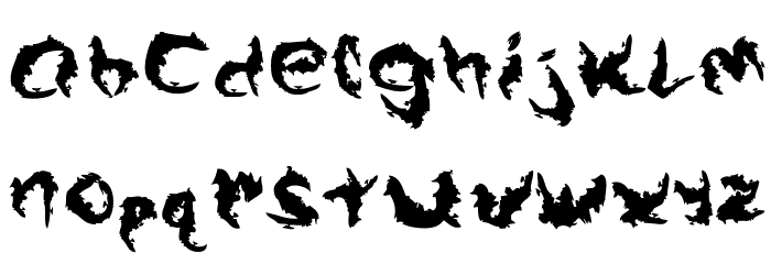 Arek Is So Grungey Font Litere mici