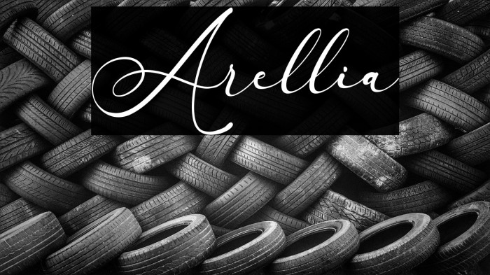 Arellia Font examples