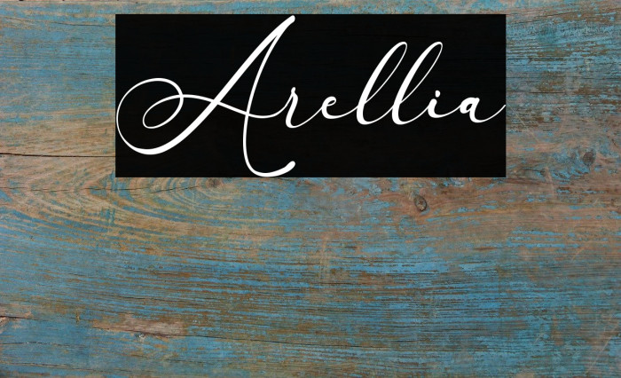 Arellia Font examples