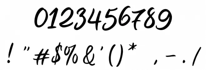 Aremoin Regular Font OTHER CHARS