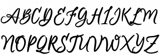 Aremoin Regular 字体 大写