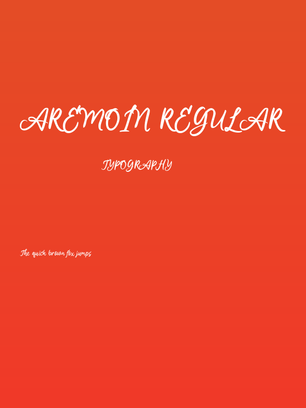 Aremoin Regular Poster
