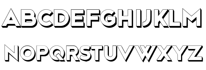 Arena 3D Regular Font OTHER CHARS