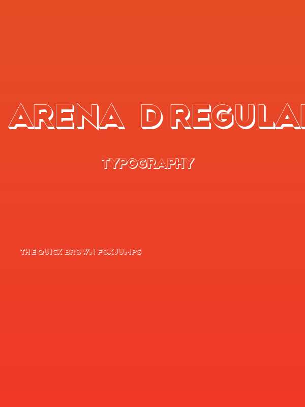 Arena 3D Regular Poster
