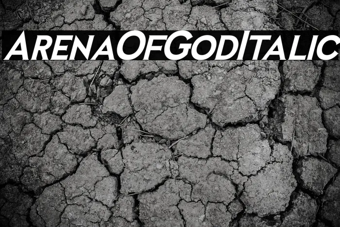 Arena Of God Italic Example 3