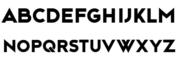Arena Regular Font LOWERCASE