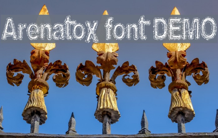 Arenatox font DEMO Шрифта examples