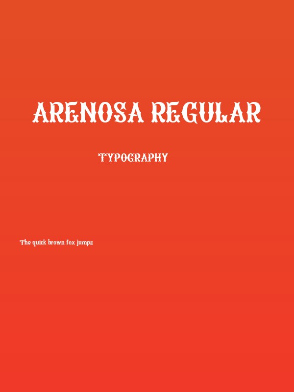 Arenosa Regular Poster
