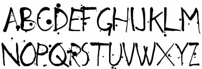 ArensdorffInk-Regular Font Litere mari