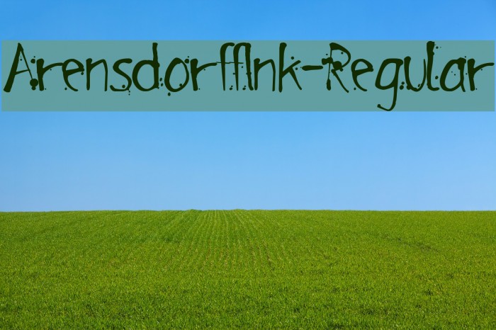 ArensdorffInk-Regular Font examples