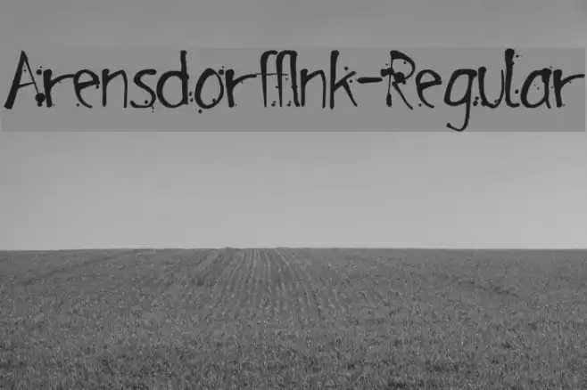 ArensdorffInk-Regular Font examples