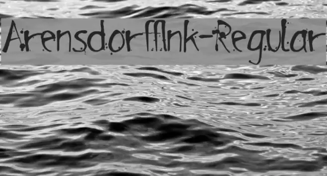 ArensdorffInk-Regular Font examples