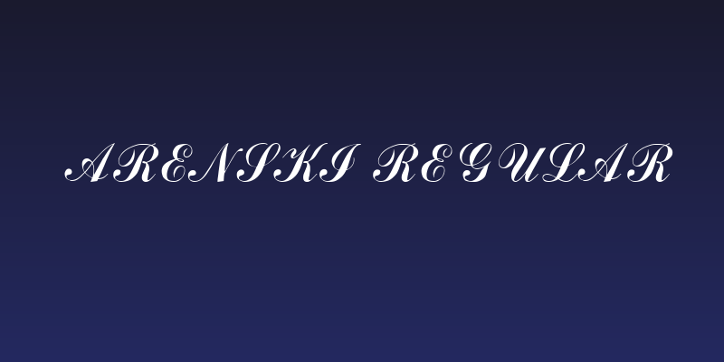 Arenski Regular Social Header